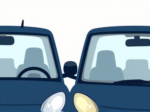 Dos vehículos con etiquetas TAG en sus parabrisas, simbolizando una relación uno a uno